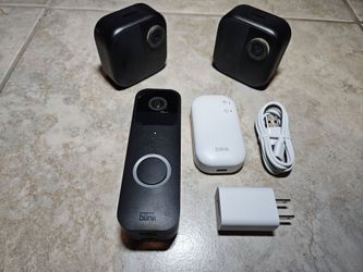 Blink Doorbell and 2 outdoor Cameras