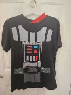 Men's Darth Vader Tshirt Costume Size M Or L