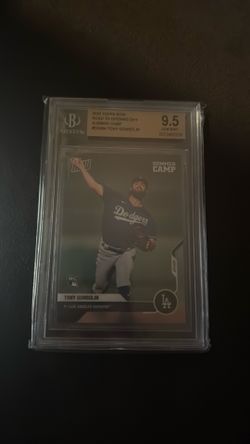 Tony Gonsolin rookie topps now graded 9.5 Beckett