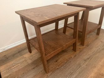 Two end tables for living room $40 both