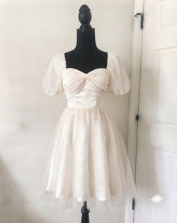 Cream Prom Dress Party Dress Evening Gown