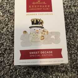 Hallmark 2023 Sweet Decade Special Edition Ornament - NEW