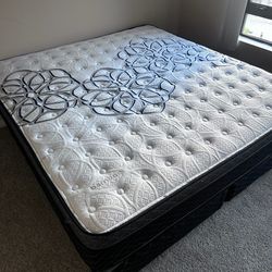 🔷️King Size Pillow Top Mattress 12" Thick