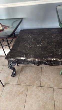 Marble table, coffee