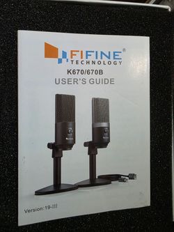 Microphone FIFINE TECHNOLOGY K670/670B
