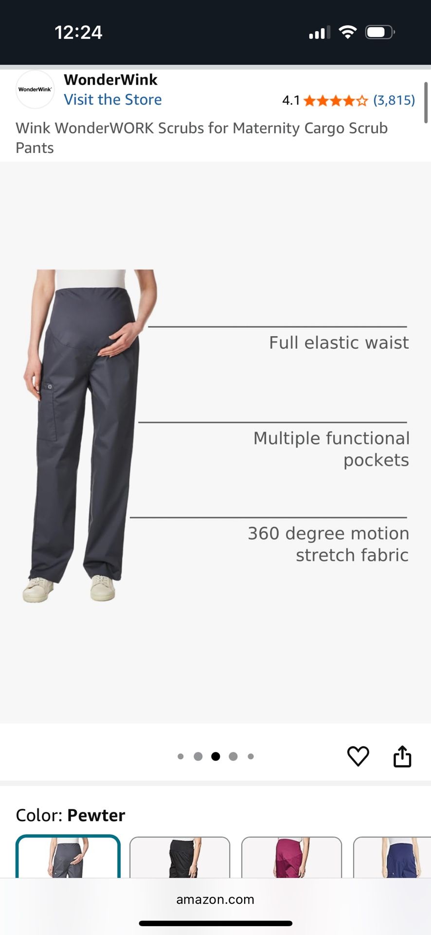 Maternity Scrub Bottoms 