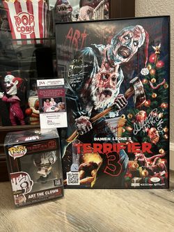 Signed Theater Poster And Funko Pop