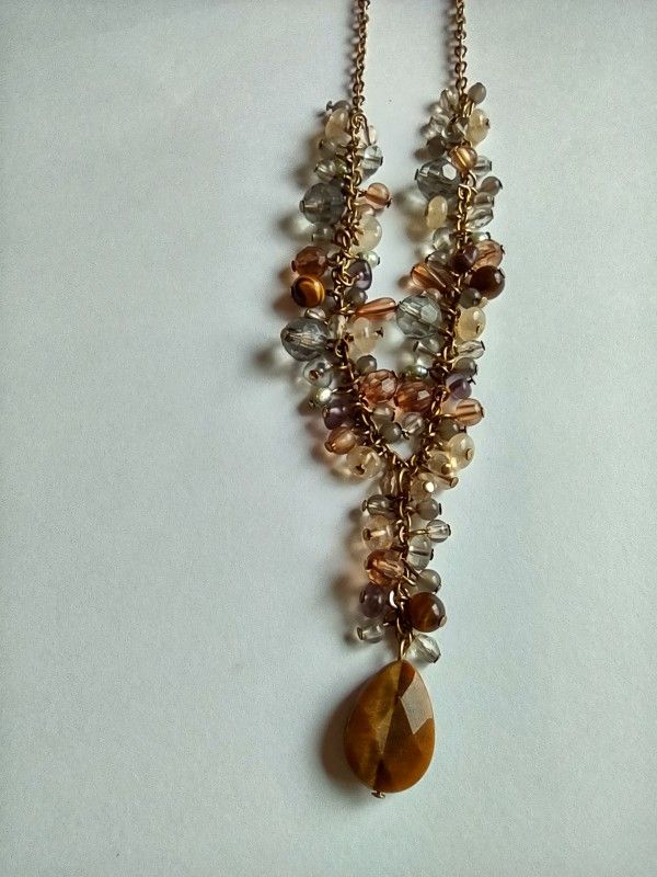Vintage (AVON) Shades Of Amber Necklace