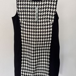 DKNY Black And White Dress