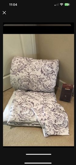 Queen Size Comforter, Shams And Brand New Pillow Cases 
