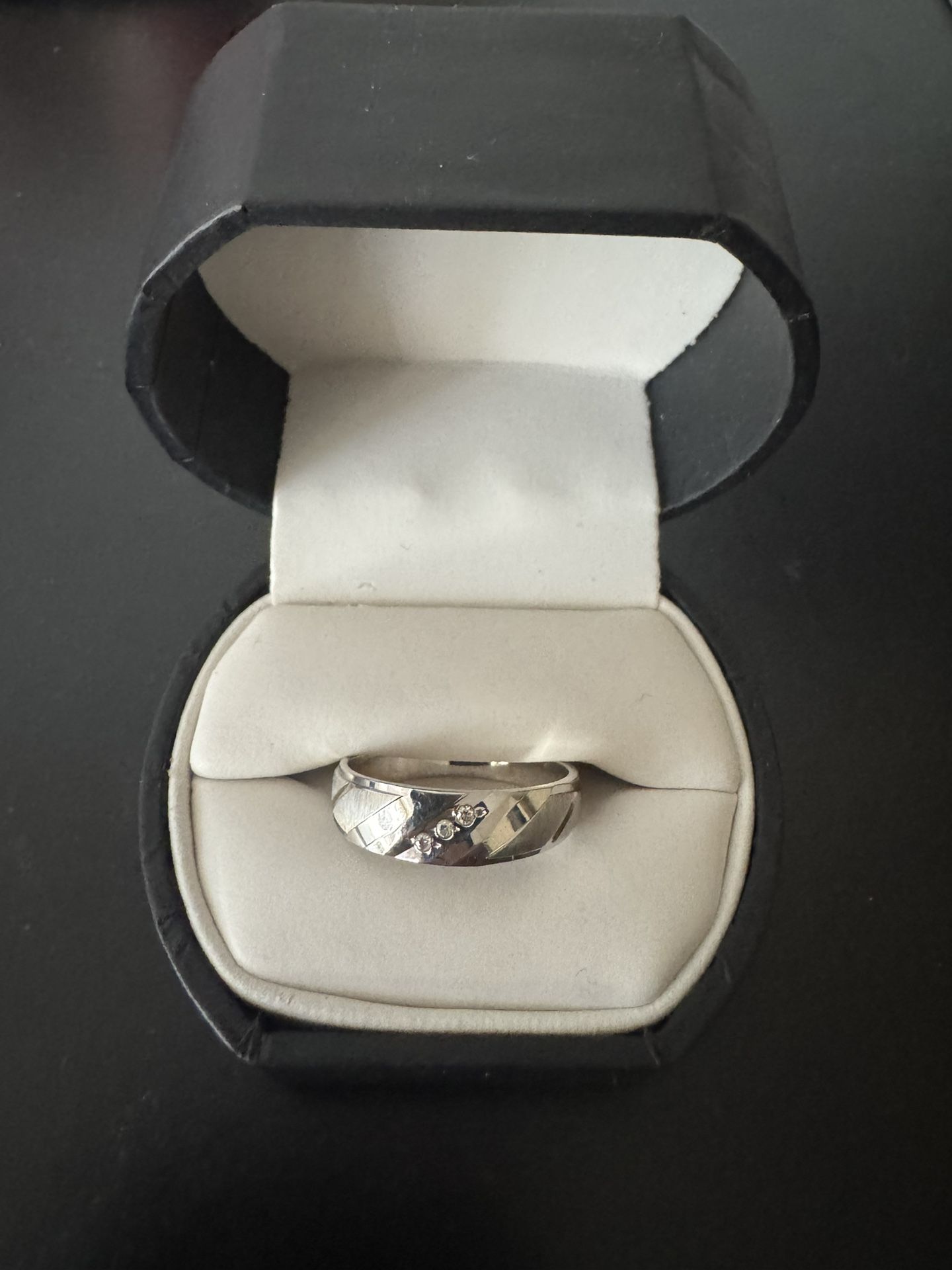 Male Wedding Band With Diamonds