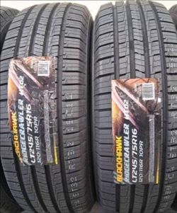 ( 2 TIRES ) 245/75R16 BLACKHAWK HT 10 PLY