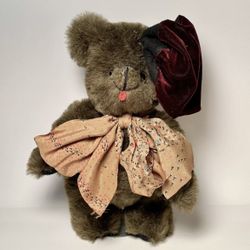 VINTAGE 1985 Kent Collectibles Jean Steele Leonardo Artist Teddy Bear W/ Stand