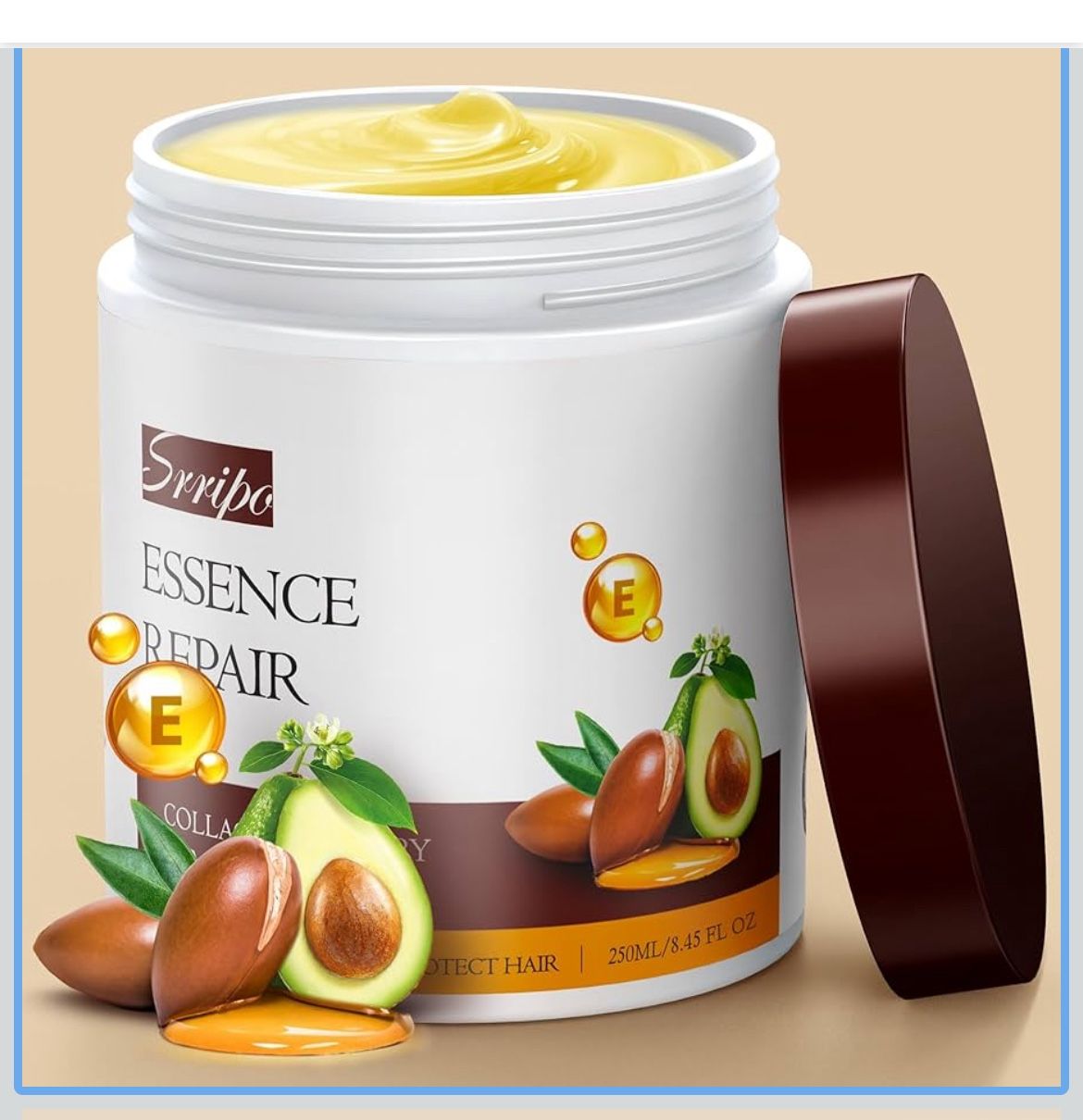 Salon Quality Hair Mask for Deep Conditioning, Restorative Treatment with 8 Hydrolyzed keratin & Natural Oils, Collagen Conditioner Repair Damaged Hai