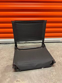 Athletes Corner Wide Stadium Seat Chair Black Portable Folding Bleacher Seat Cushion