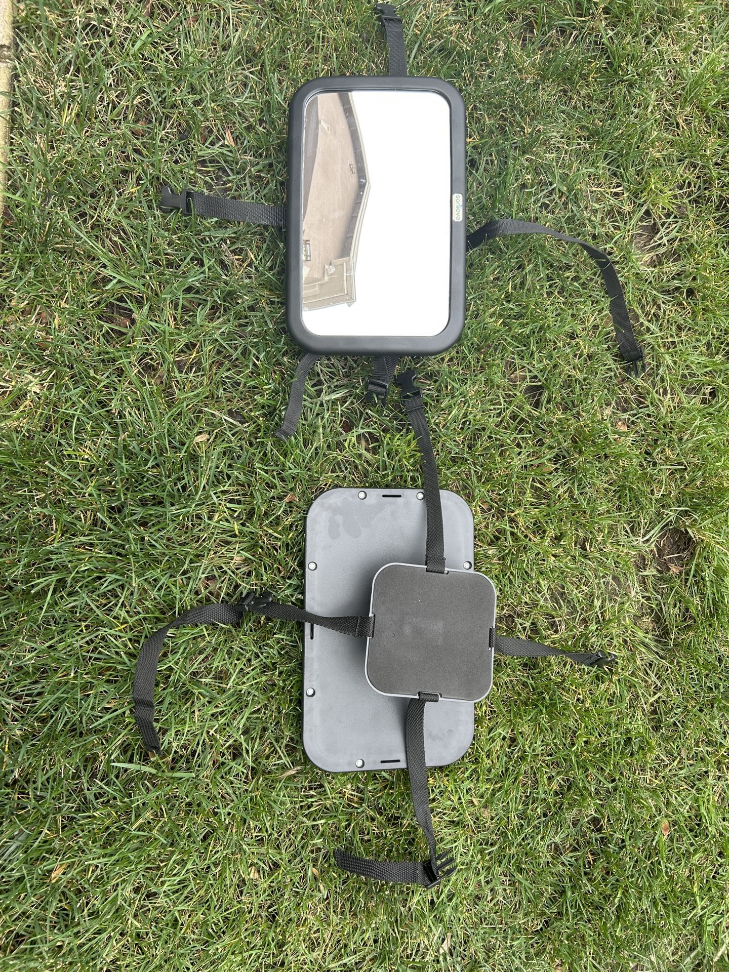 2 Baby Car Mirrors, Rear Facing Car Seat Mirrors Safety for Infant Newborn, Baby Mirror with Wide Rearview & 360° Rotation, Shatterproof