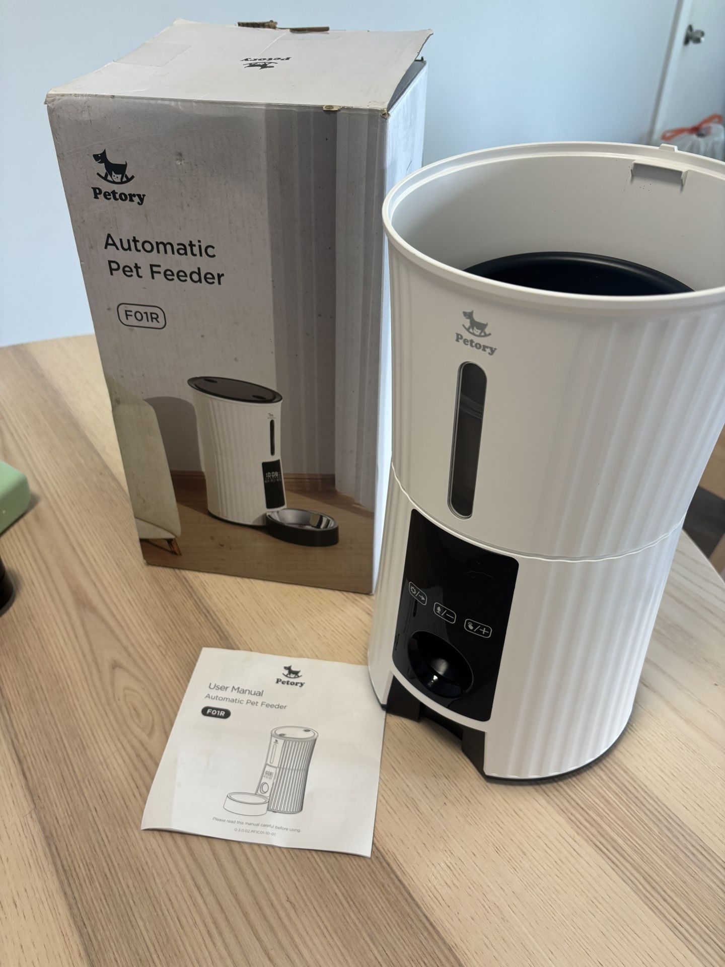 Petory Automatic Pet Feeder – New (Missing Lid & Bowl)