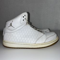 Nike Air Jordan 1 Flight 5 Premium Men’s Size 9.5 White Leather Basketball Shoes