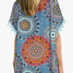 Women's Chiffon Tassel Size Large