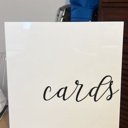 Wedding/Party Acrylic Gift Card Box 