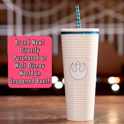 NEW! Walt Disney Star Wars Rebel Alliance Starbucks Tumbler with Straw