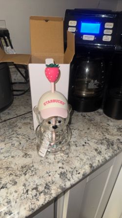Pink Starbucks Bearista Bear Cup