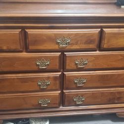 Dresser.  Mirror.  Side Table Set. Wood. Deltona 