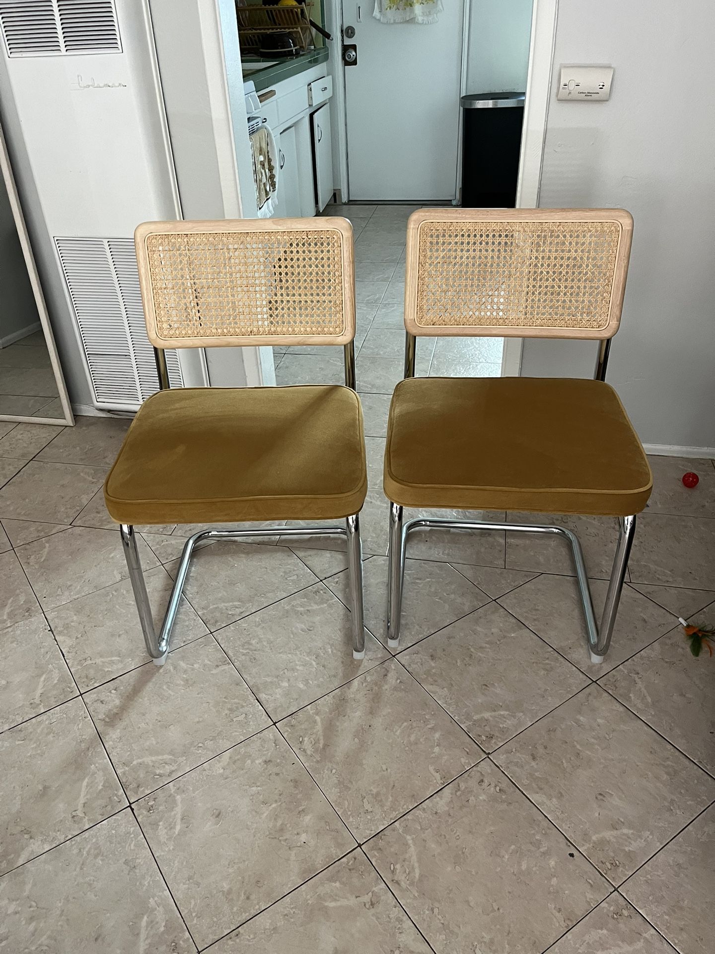 2 Vintage Inspired Rattan Chairs