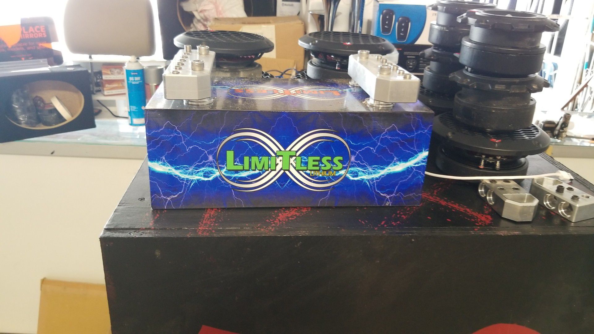 Limitless lithium car audio battery