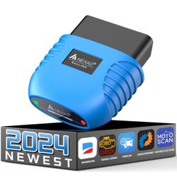 NEXAS NexLink OBD2 Scanner Bluetooth 5.0,Wireless Compatible with Third-Party Apps,Car & Motorcycle Universal Code Reader,Check Engine Fault OBDII