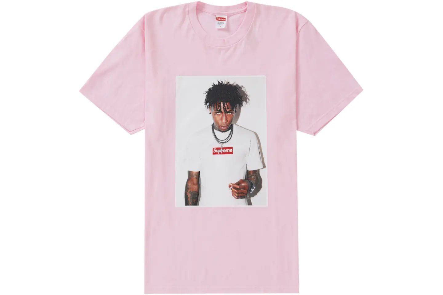 Supreme NBA Youngboy Pink Shirt SIZE L