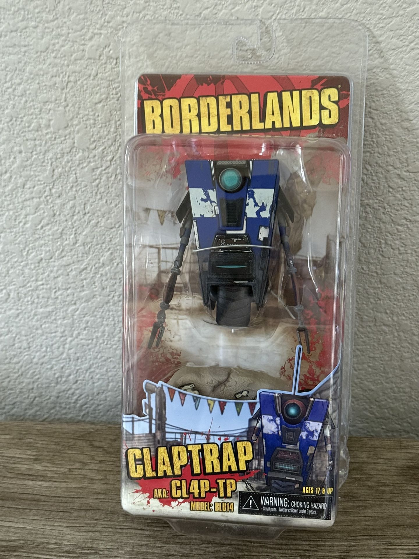 NECA Borderlands Claptrap (CL4P-TP) Model: BLU14 Figure