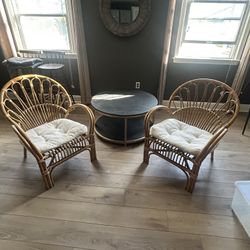 Rattan Vintage Style Chairs
