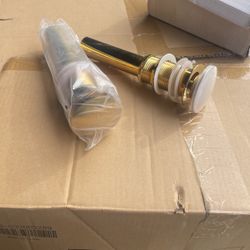 Vanity Pop Up Drain Gold
