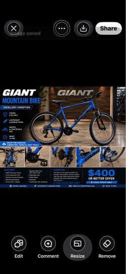 Brand New Giant ATX 27.5 Mountain Bike.