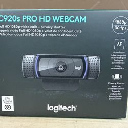 NEW! Logitech C920s Pro HD Webcam 1080p/30FPS - SEALED