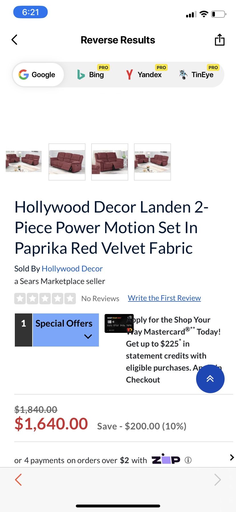 Rare Red Recliner Couch Set Local Delivery 🚚 💨