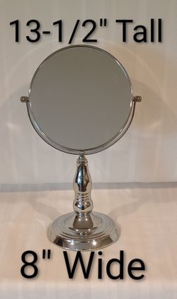 Chrome Double-sided Magnifying Vanity Face Mirror
