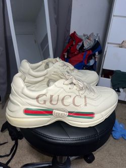 Gucci Rhyton Logo Leather Sneakers