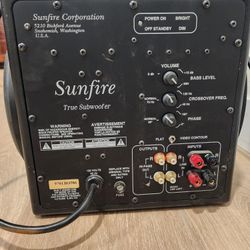 Sunfire True Subwoofer Powers On