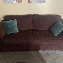 Dark Brown cloth couch