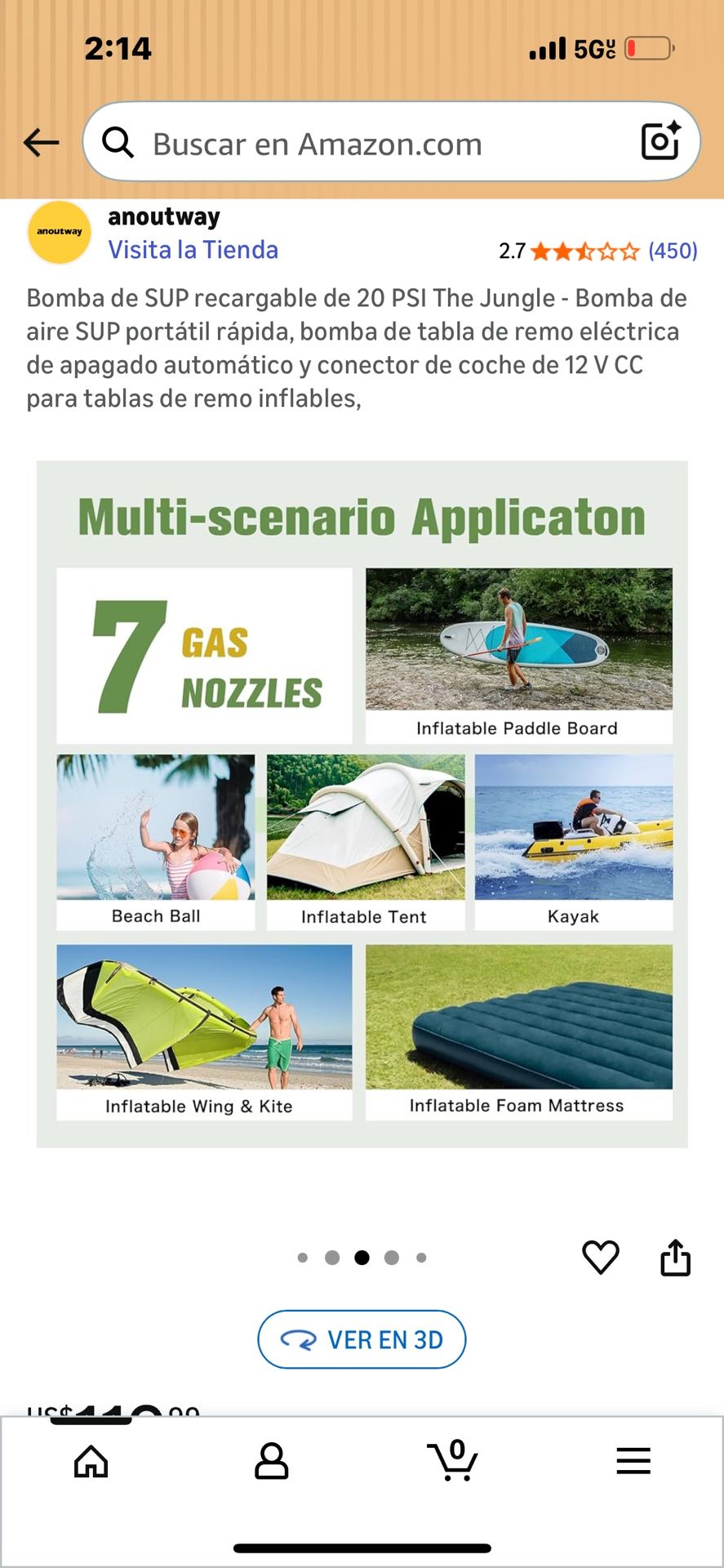 Bomba De Aire Multiusos Nueva