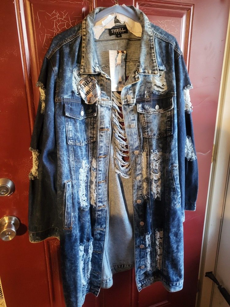 Distress Denim Jacket