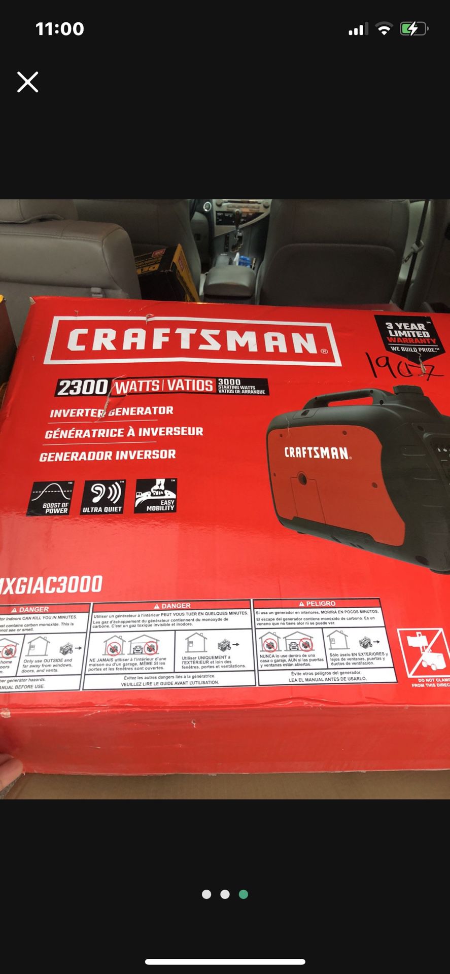 Craftsman’ 2300watt generator