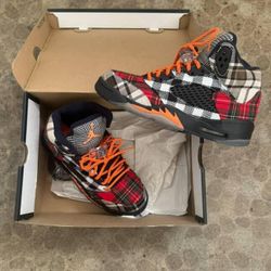 New Air Jordan 5 Retro Plaid Size 5Y ($100)