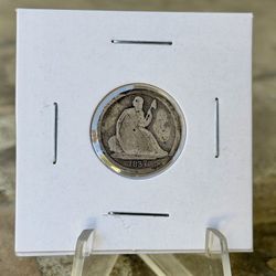 1837 Seated Liberty Dime Silver Coin 