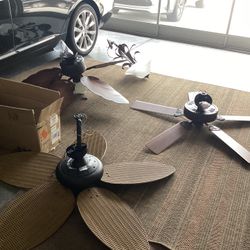 Ceiling Fans And Hanging Lamp