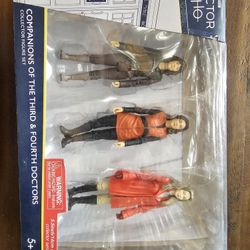 DOCTOR WHO Companions of The Third and Fourth Doctors Collector Figure Set