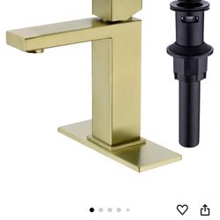 Brand new In Box Faucet Gold Brushed Stainless Steel