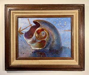 Original Chet Engle (1(contact info removed)) Oil on Board Painting “North Coast” 12" x 16"